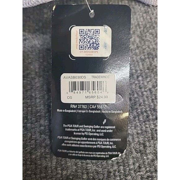 NEW PGA Tour Men's Adjustable Snapback Blue  Camouflage Trucker Cap - Picture 7 of 7